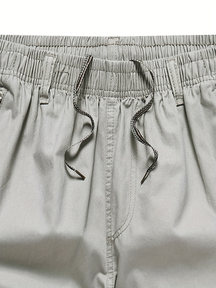 mens regular fit waist cotton cargo shorts with for summer outdoor and work details 9