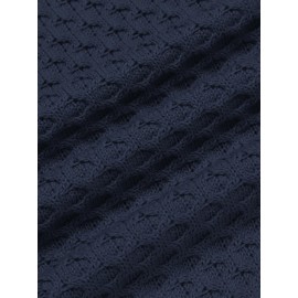 Men's Slim Fit Turtleneck Sweater - Casual Solid Color Knit Pullover for Fall/Winter, Polyester Blend, Best for Christmas