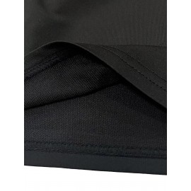 Men's Casual Cross Print Shorts with Pockets - Breathable Polyester, Machine Washable